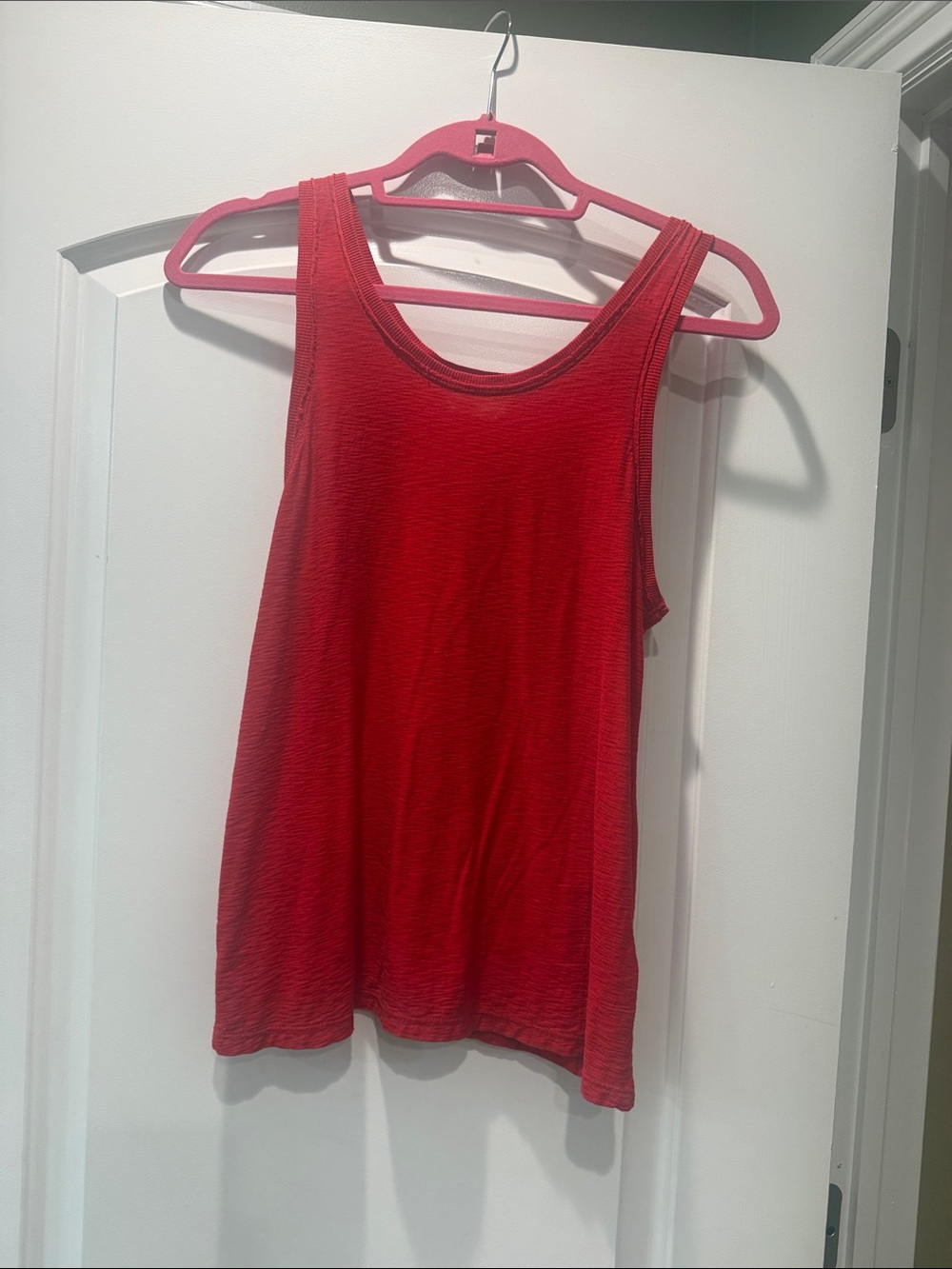 Classic Red Scoop Neck Tank Top